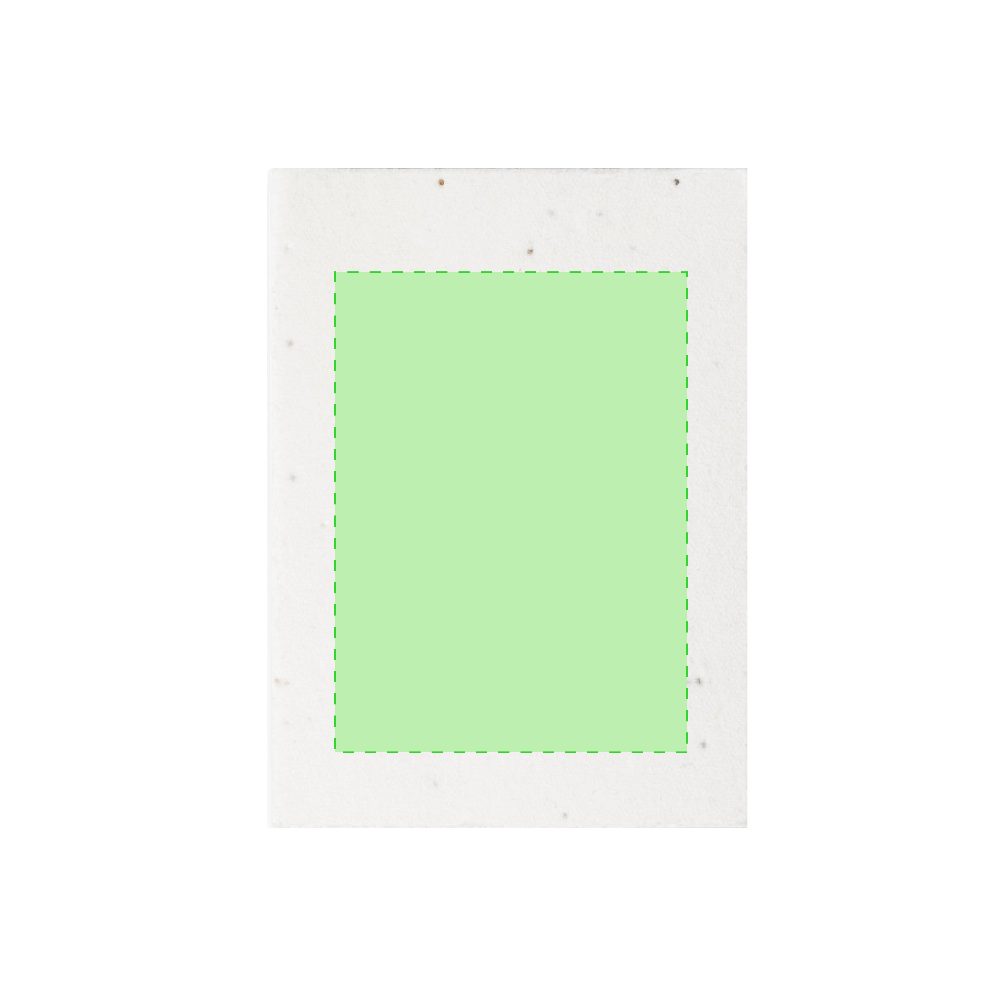 Druckskizze für Notizbuch mit Samenpapier Zomek – Abdeckung, mittig