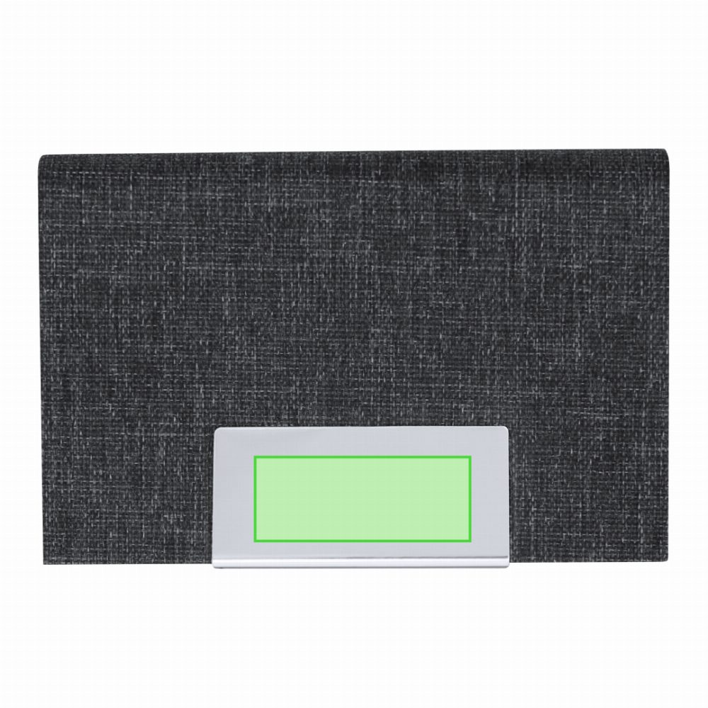 Branding diagram for Card case from RPET Restek – Centering on the leaf