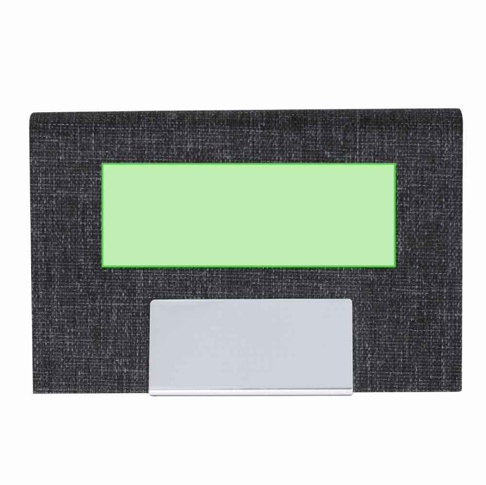 Branding diagram for Card case from RPET Restek – In the front tip