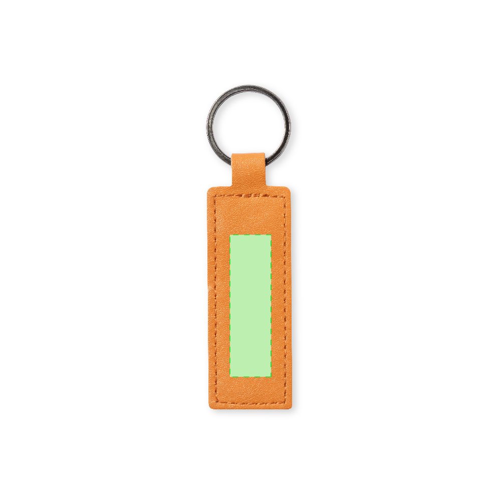Branding diagram for Key tags of recycled leather Noemix – Side A, central