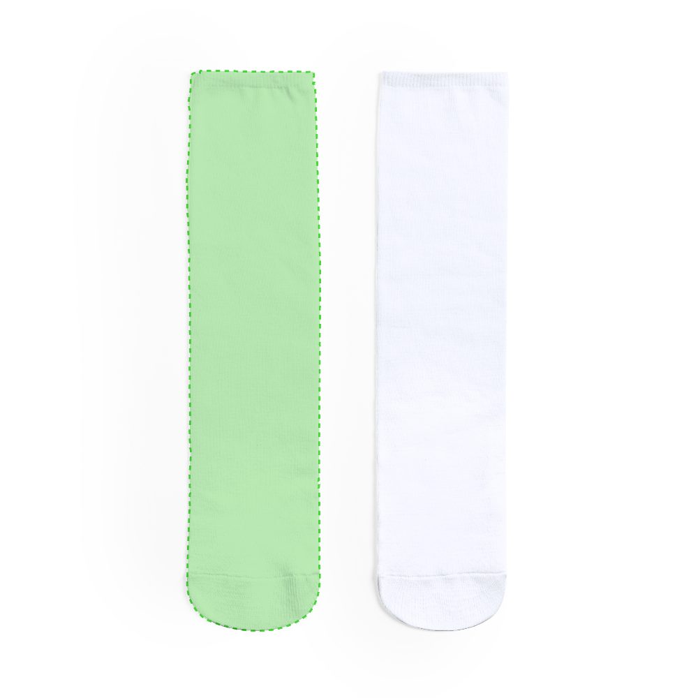 Branding diagram for Socks for sublimation printing Sakam – Socks 1 side A