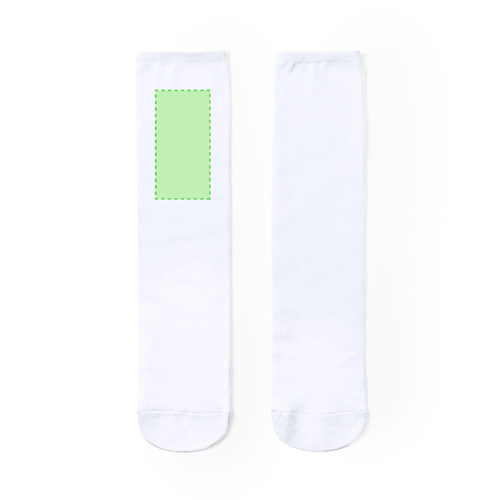Branding diagram for Socks for sublimation printing Sakam – Socks 1 side B