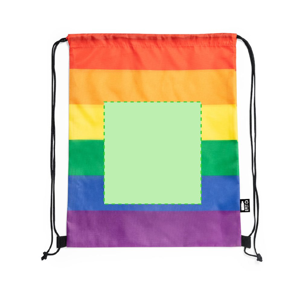 Branding diagram for Motion bags from RPET Marsha – Side B, central