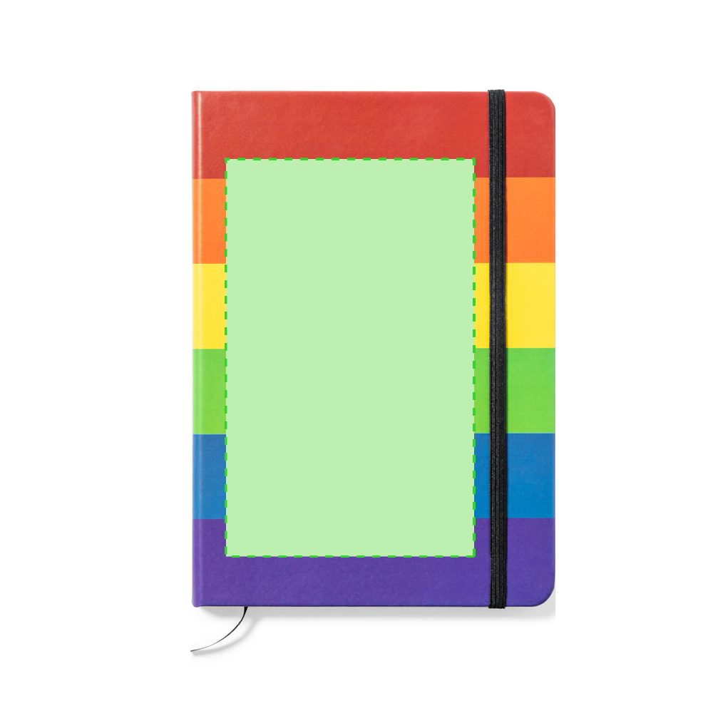 Branding diagram for Notebook of artificial leather Locomix – All over the cover