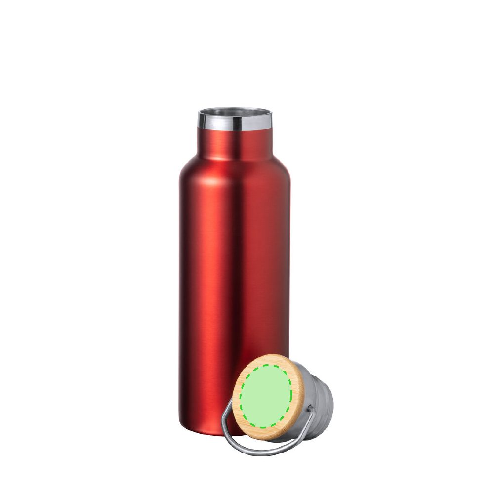 Branding diagram for Stainless steel thermal bottle, 500 ml Naxel – Capable