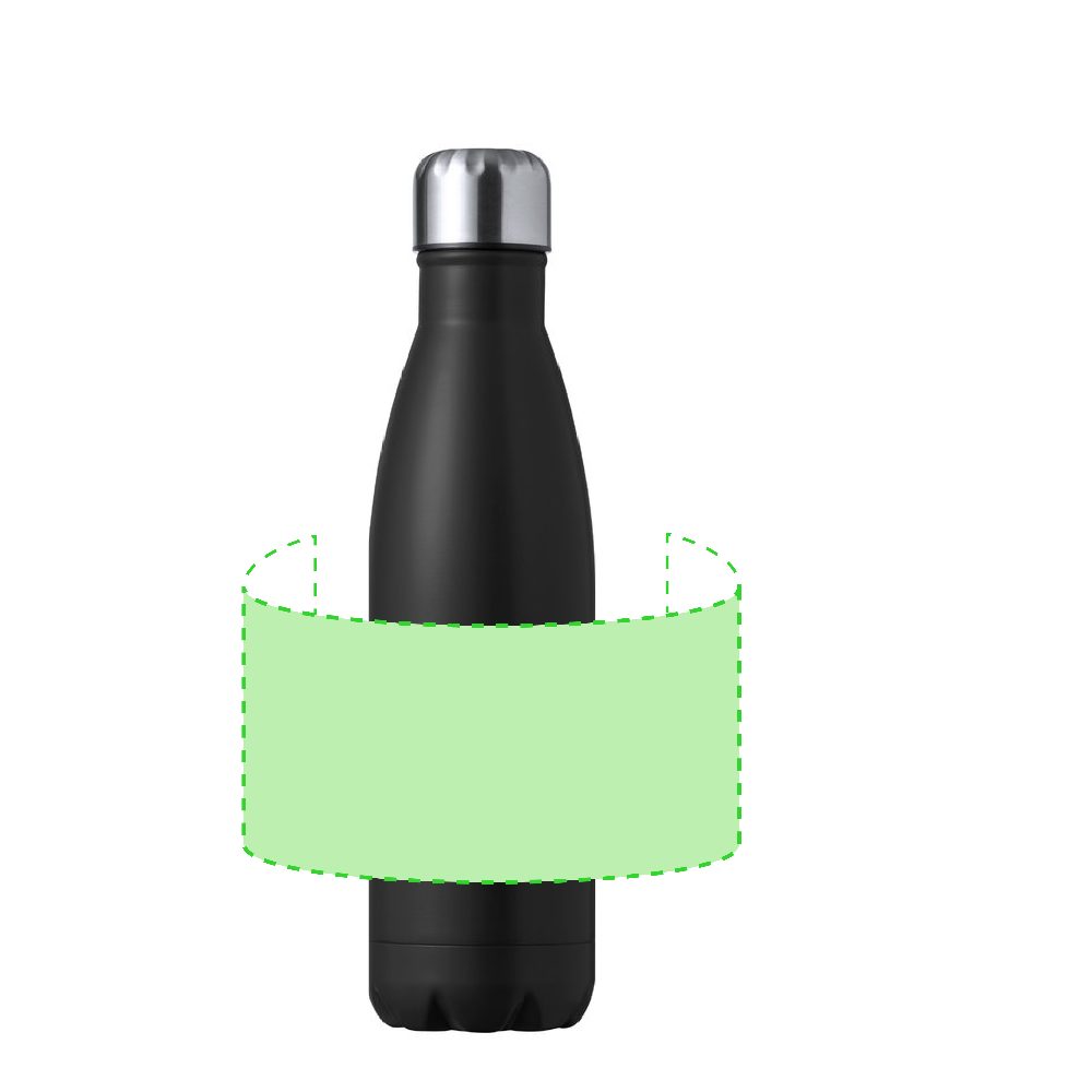 Branding diagram for Stainless steel thermal flask, 550 ml Liyar – Around the body