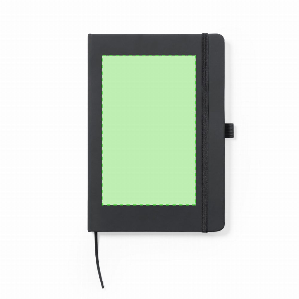 Branding diagram for Notebook of artificial leather Xeria – Cover