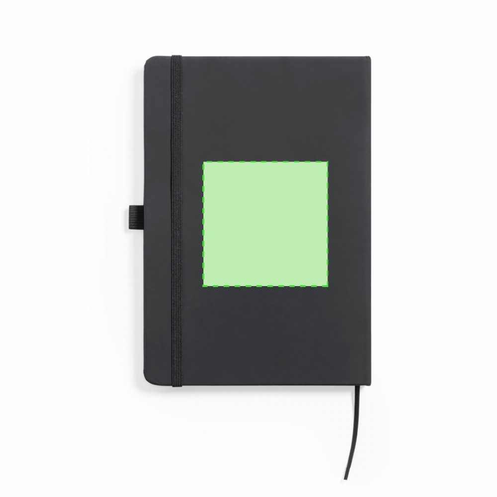 Branding diagram for Notebook of artificial leather Xeria – On the back