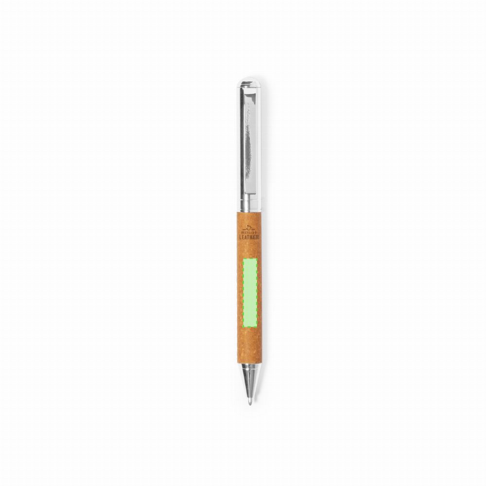 Branding diagram for Notebook set with ballpoint pen Nauthax – Body parral to the clip