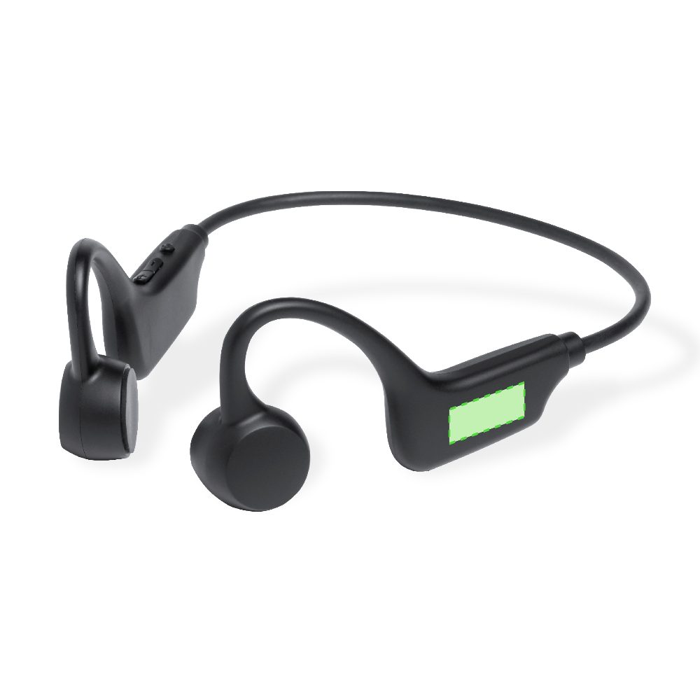 Branding diagram for Bone-sound headphones Helton – On the left and on the right
