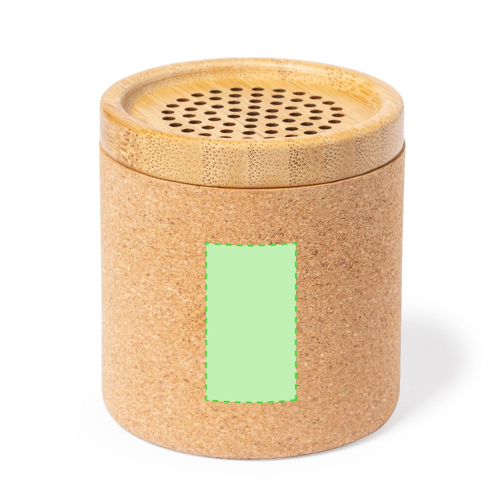 Druckskizze für Bluetooth Lautsprecher 3 W Mirintex – Vorderseite, mittig