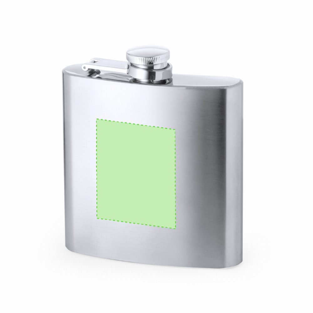 Branding diagram for Flat man of stainless steel, 175 ml Balton – Page A