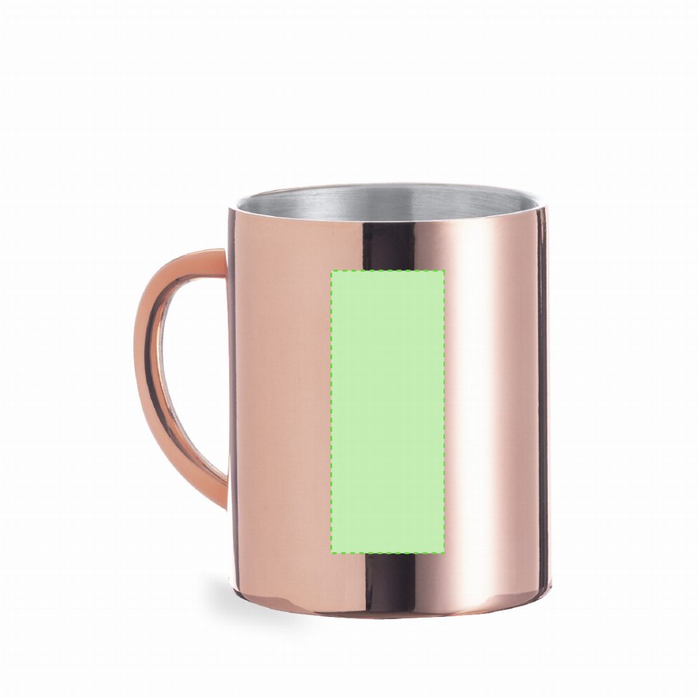Branding diagram for Double-walled stainless steel copper look beaker Belon – Page B