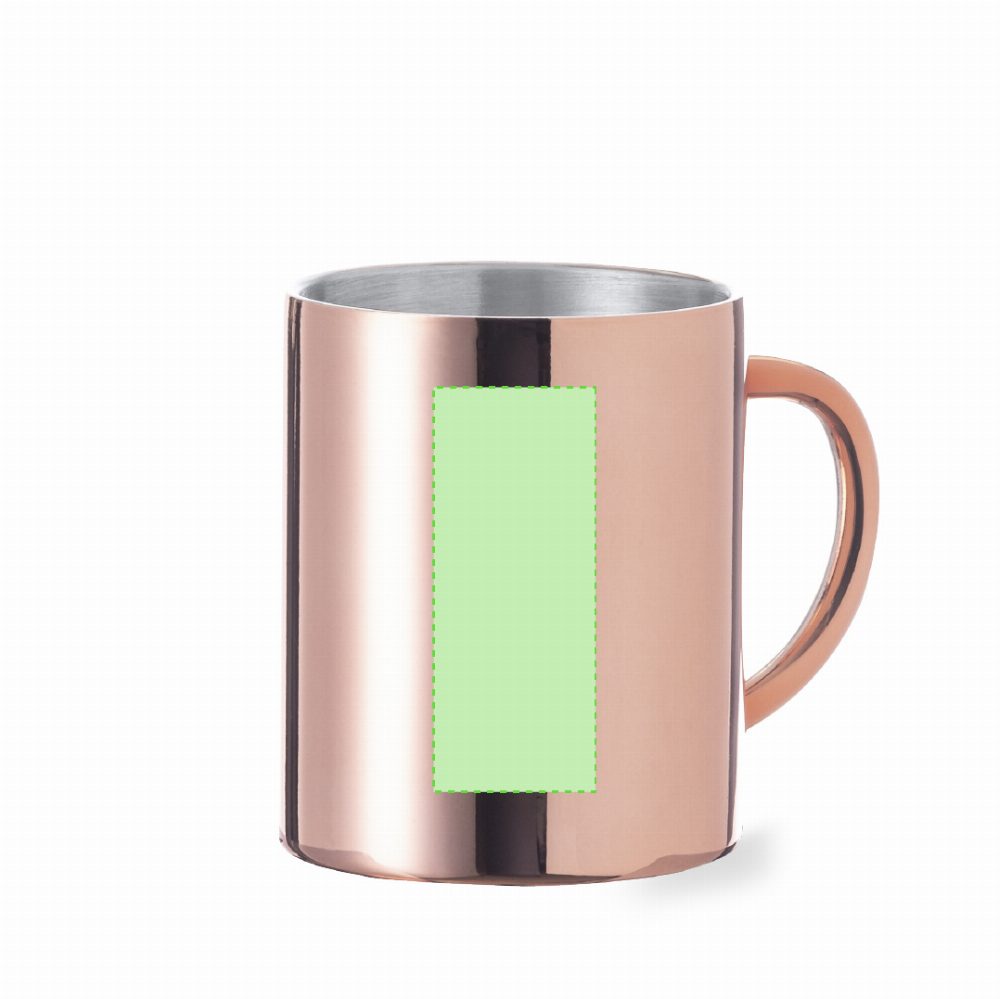 Druckskizze für Doppelwandiger Kupfer Look Becher aus Edelstahl Belon – Seite A