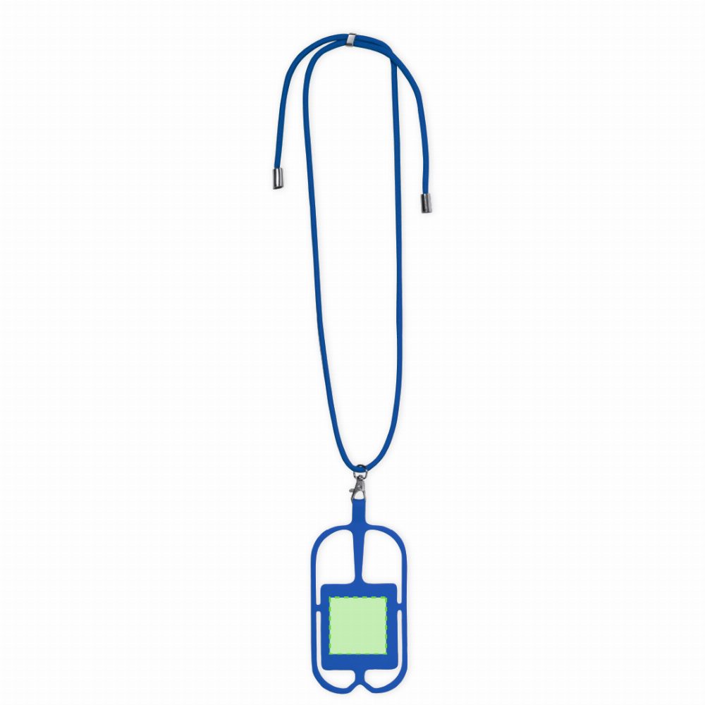 Branding diagram for Lanyard key tape of silicone Sebly – In the Square Part