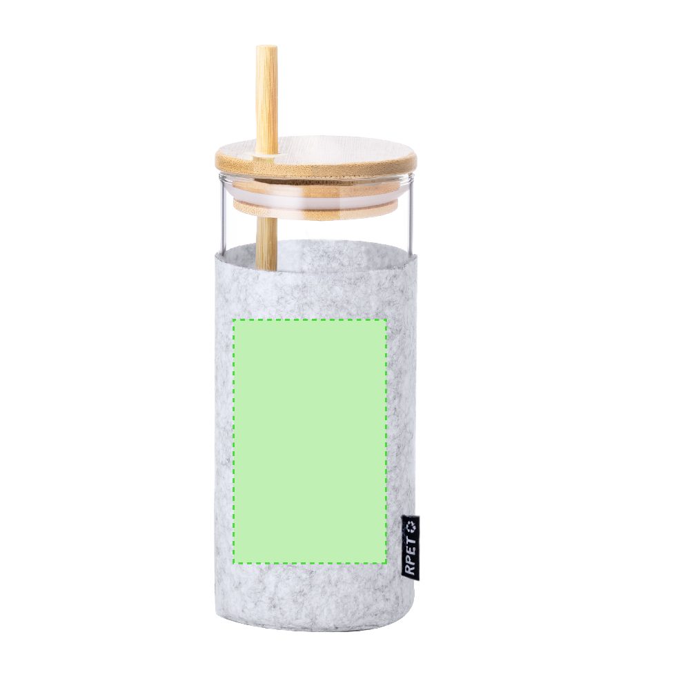 Branding diagram for Drinking cup of borosilicate glass, 450 ml Zilber – In the case of: