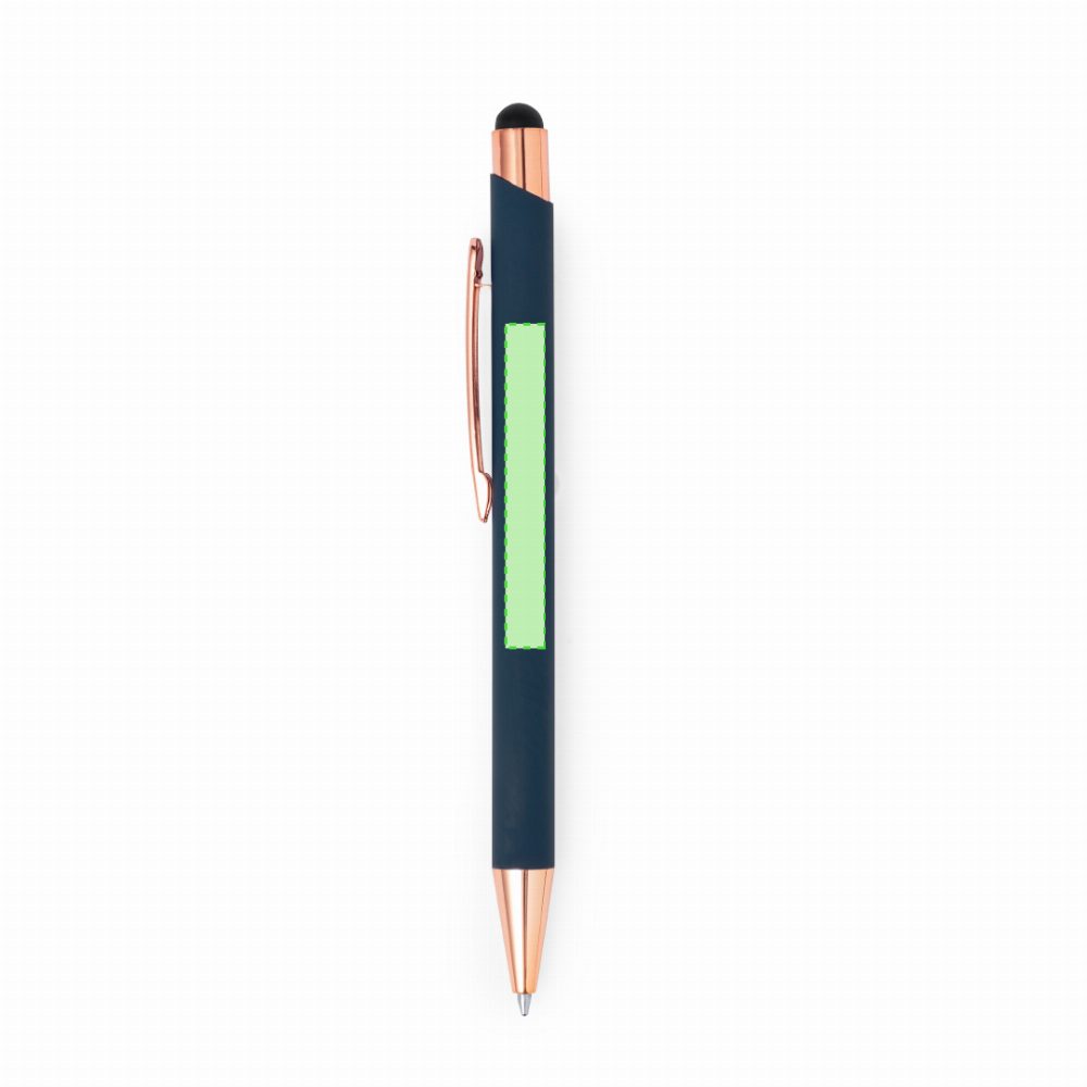 Branding diagram for Aluminium ballpoint pens with printing mechanism Taulf – Area 1