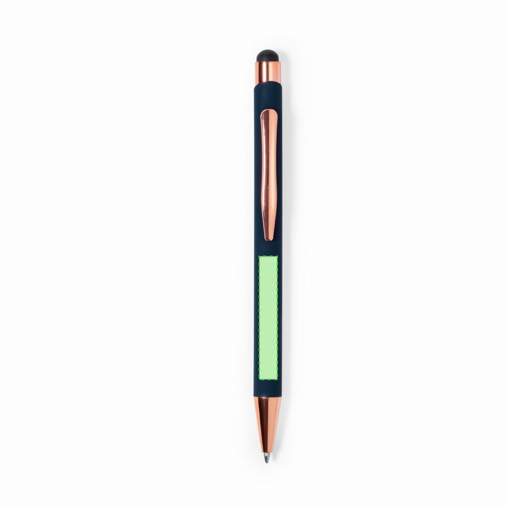 Branding diagram for Aluminium ballpoint pens with printing mechanism Taulf – Area 4