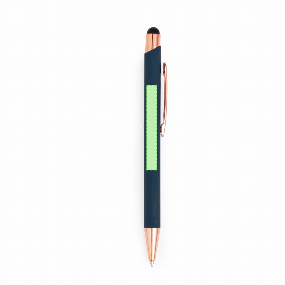Branding diagram for Aluminium ballpoint pens with printing mechanism Taulf – Area 2