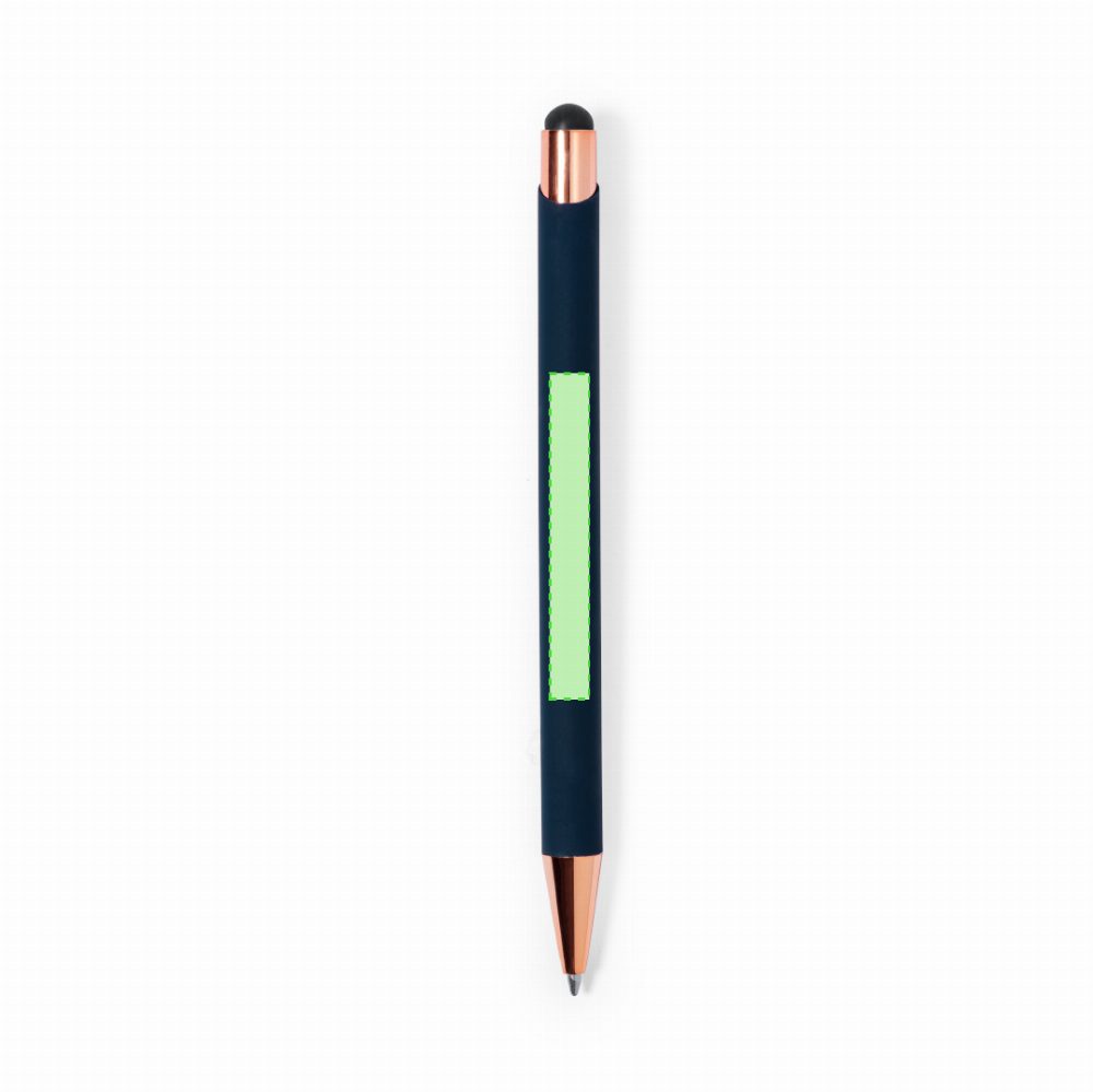 Branding diagram for Aluminium ballpoint pens with printing mechanism Taulf – Area 3