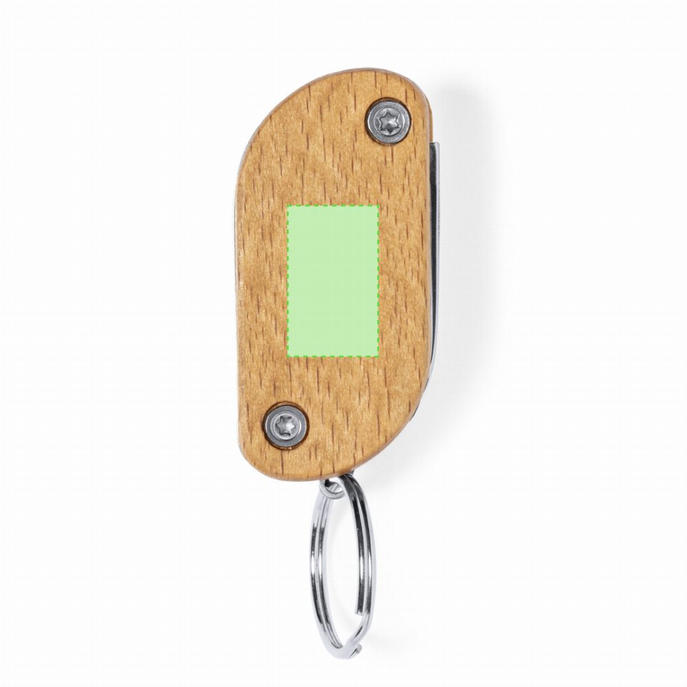 Branding diagram for Multitool Keyrings of wood Polty – Page A