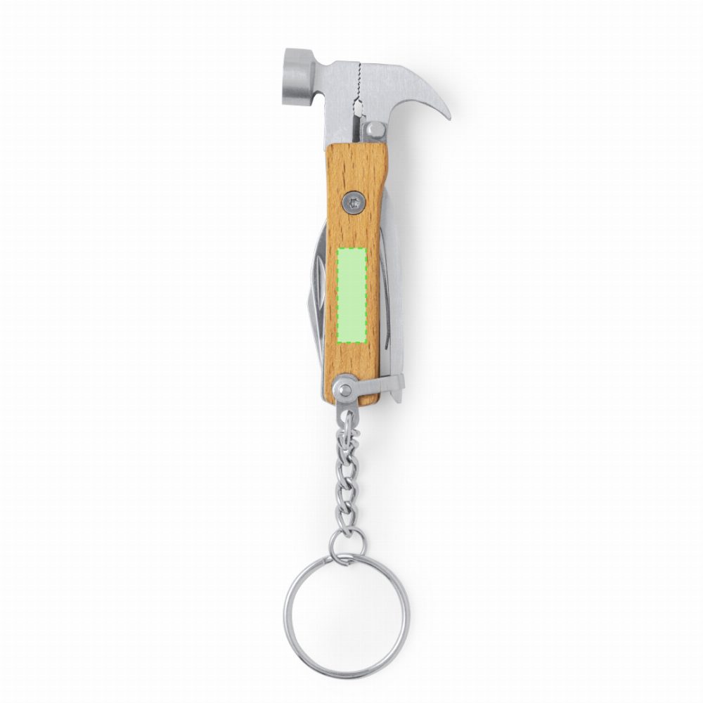Branding diagram for Multitool Keyrings of wood Meniok – Handle