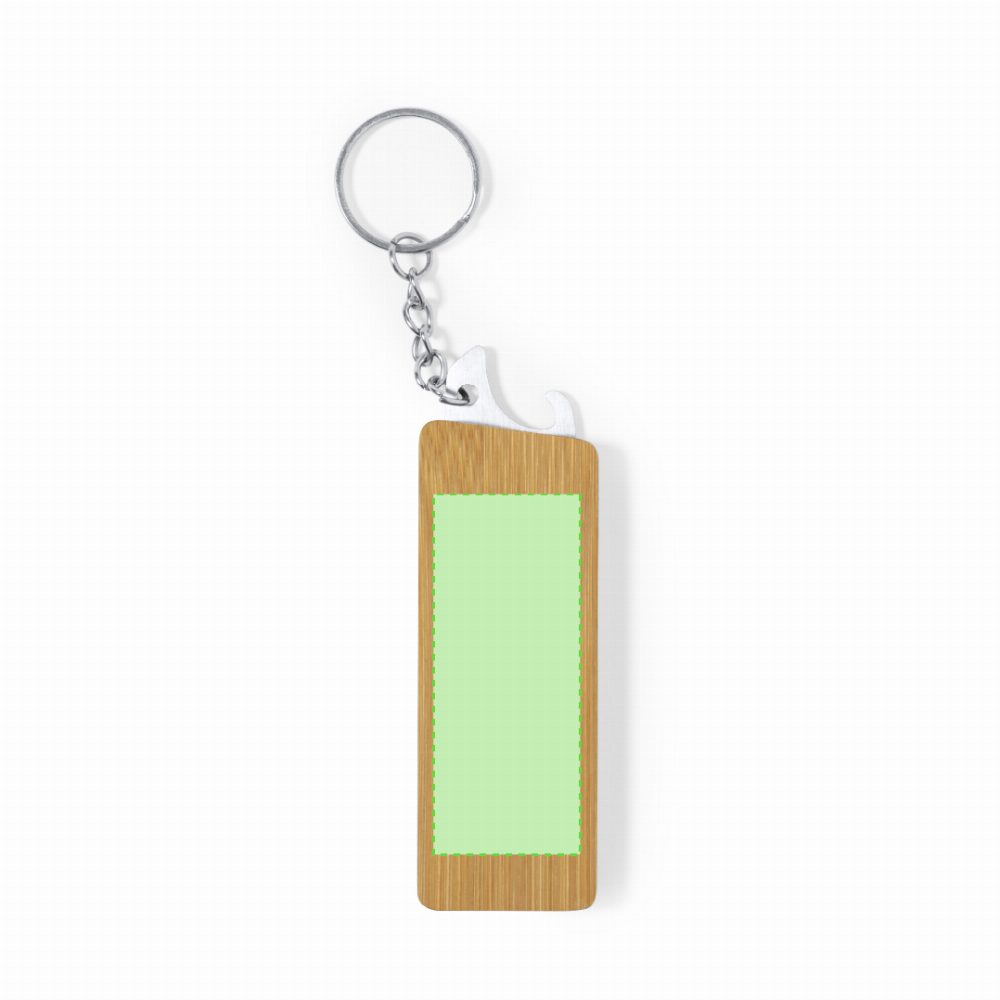 Branding diagram for Multitool Bamboo Keyrings Balmy – Rearwards