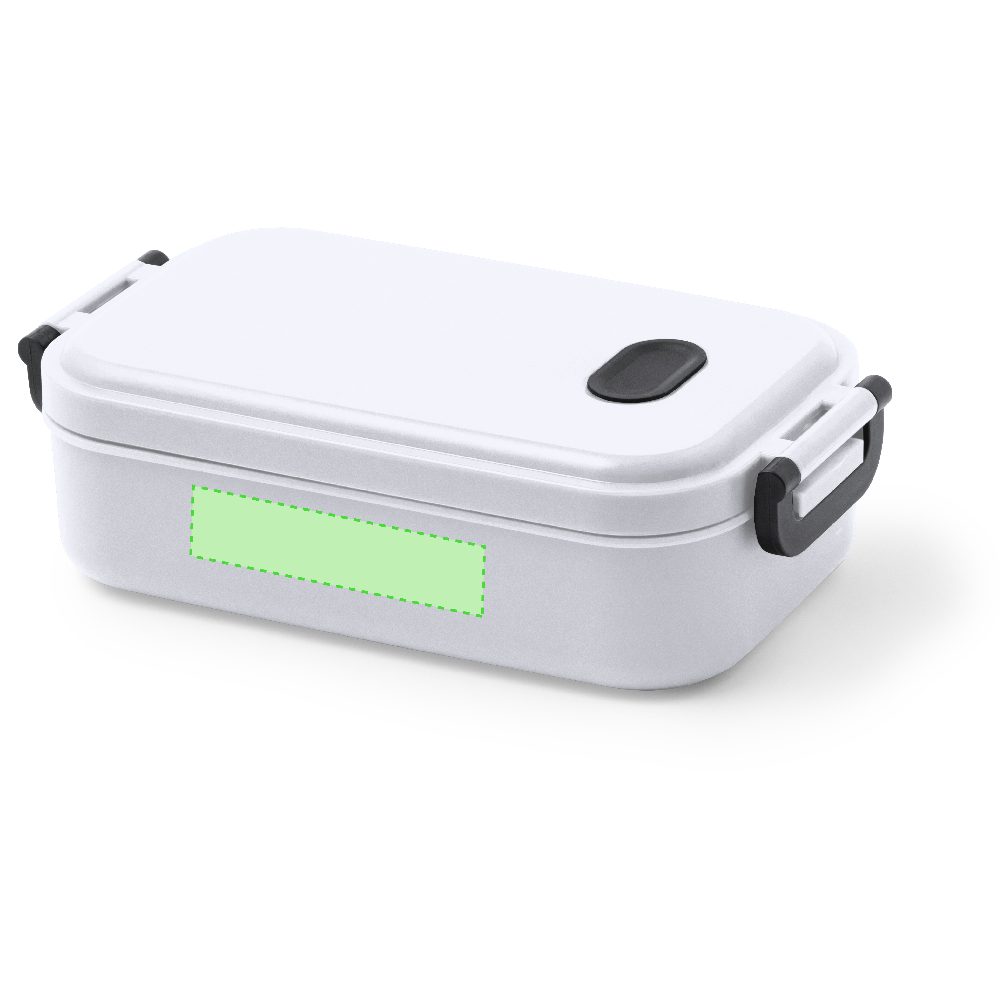 Branding diagram for Lunchbox 900 ml Alexia – lateral surface