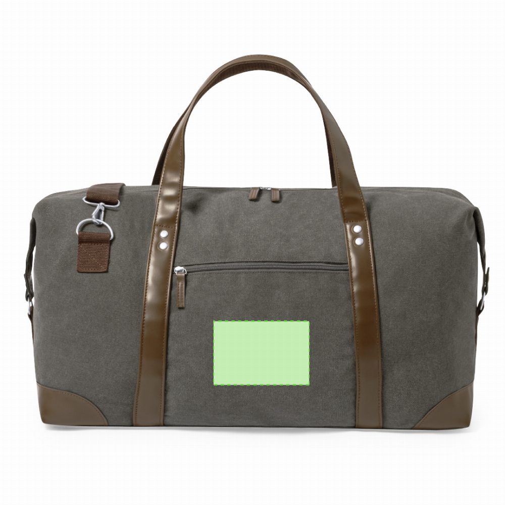 Branding diagram for Artificial leather shopping bag Sharyl – Central marking surface