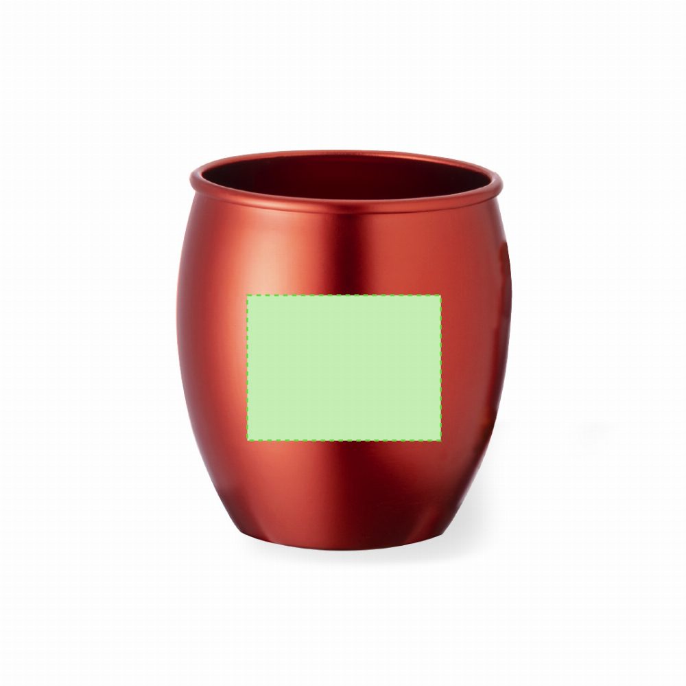 Branding diagram for cup of aluminium, 540 ml Ashley – Front end