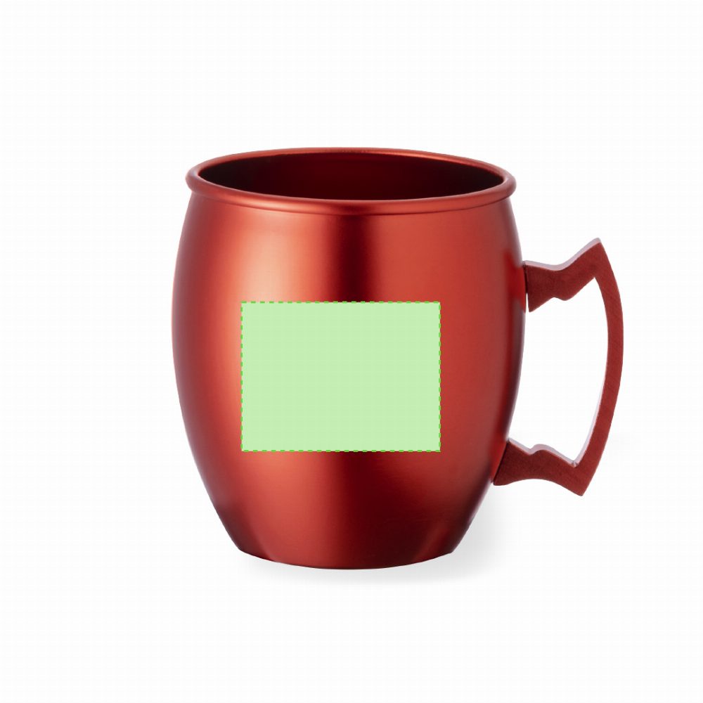 Branding diagram for cup of aluminium, 540 ml Ashley – Page A