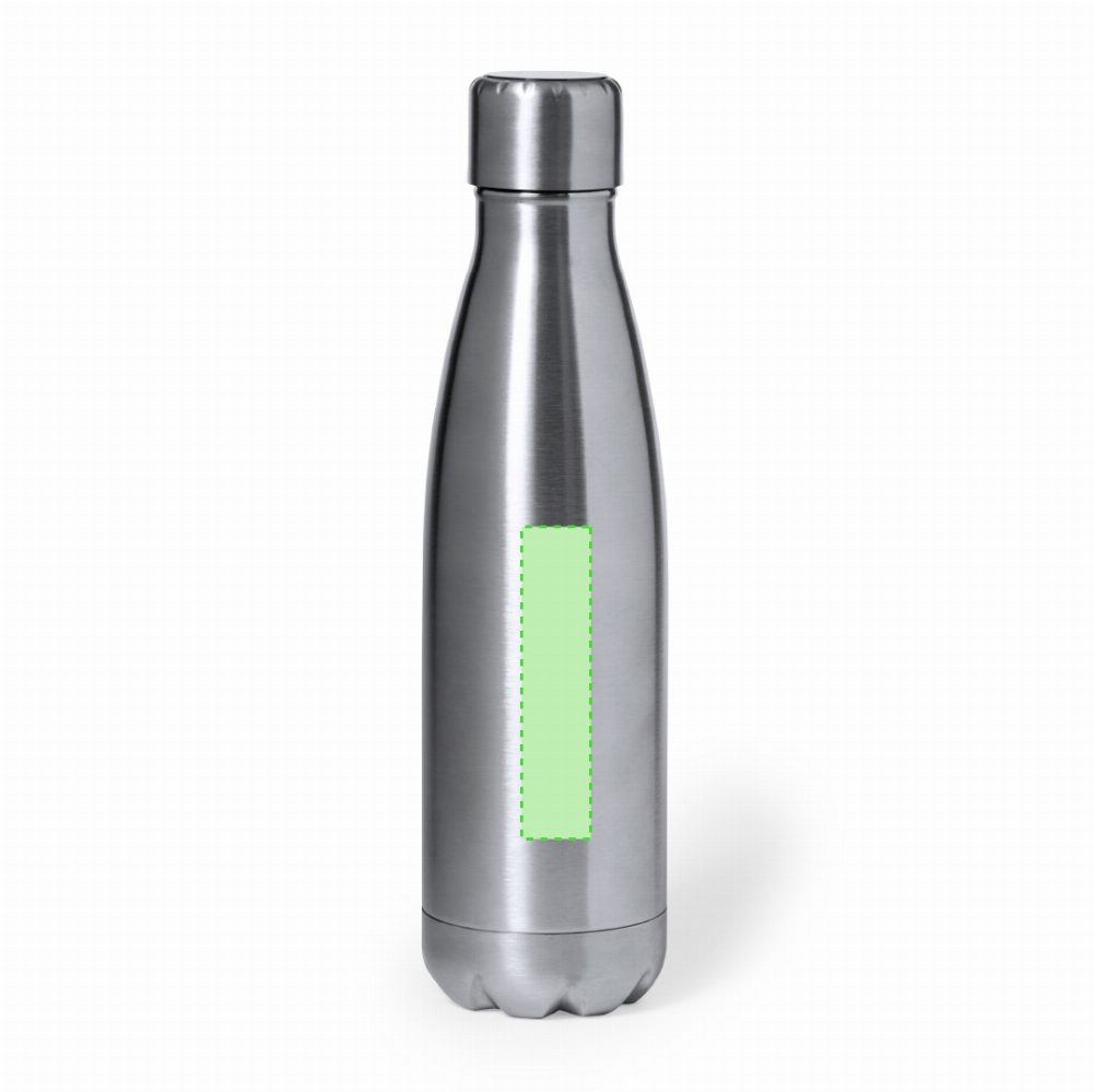 Branding diagram for Stainless steel thermal bottle, 500 ml Chuck – Front, central