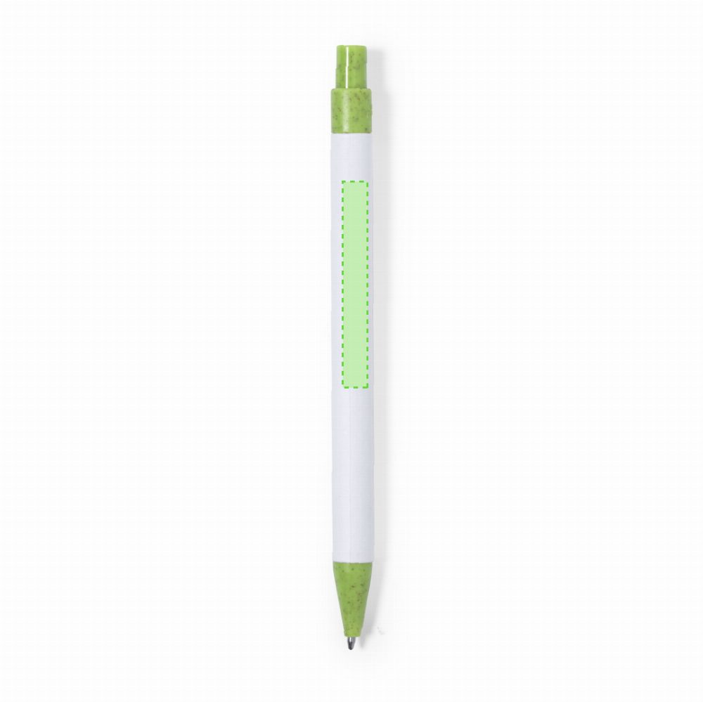 Branding diagram for Ballpoint pens of recycled cardboard, with printing mechanism Cezon – Area 3