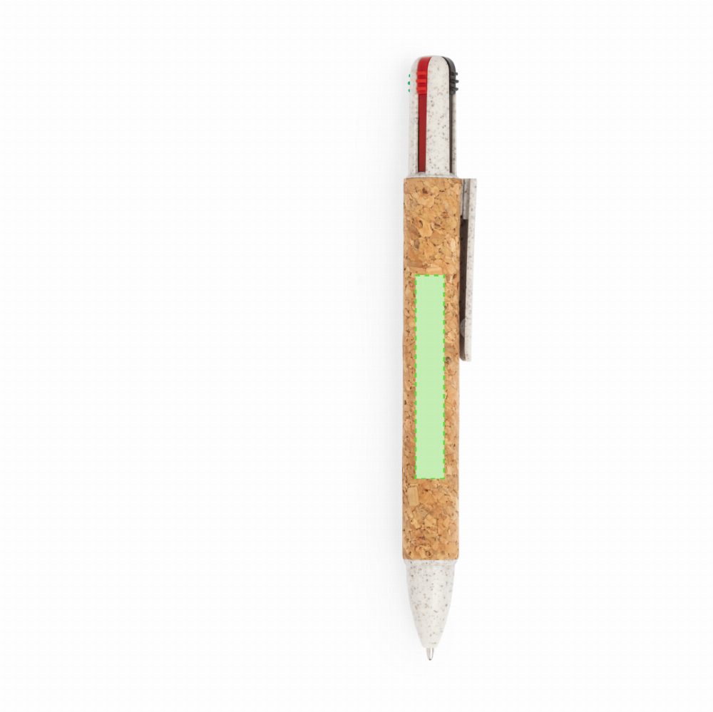 Druckskizze für Mehrfarben Kugelschreiber aus Kork Stello – Fläche 2