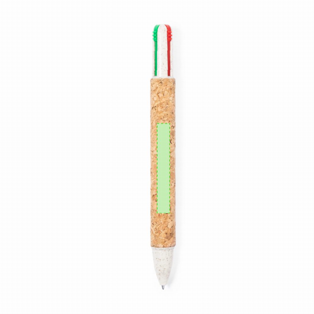 Druckskizze für Mehrfarben Kugelschreiber aus Kork Stello – Fläche 3