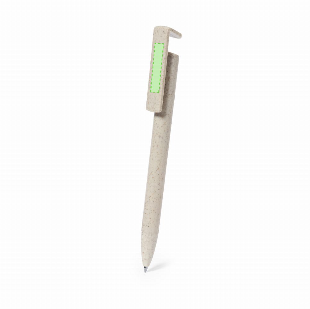 Druckskizze für Kugelschreiber mit Handyhalter aus Weizenstroh Polus – Fläche 3