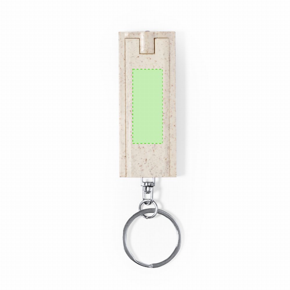 Branding diagram for LED flashlights key tags Tasex – Front
