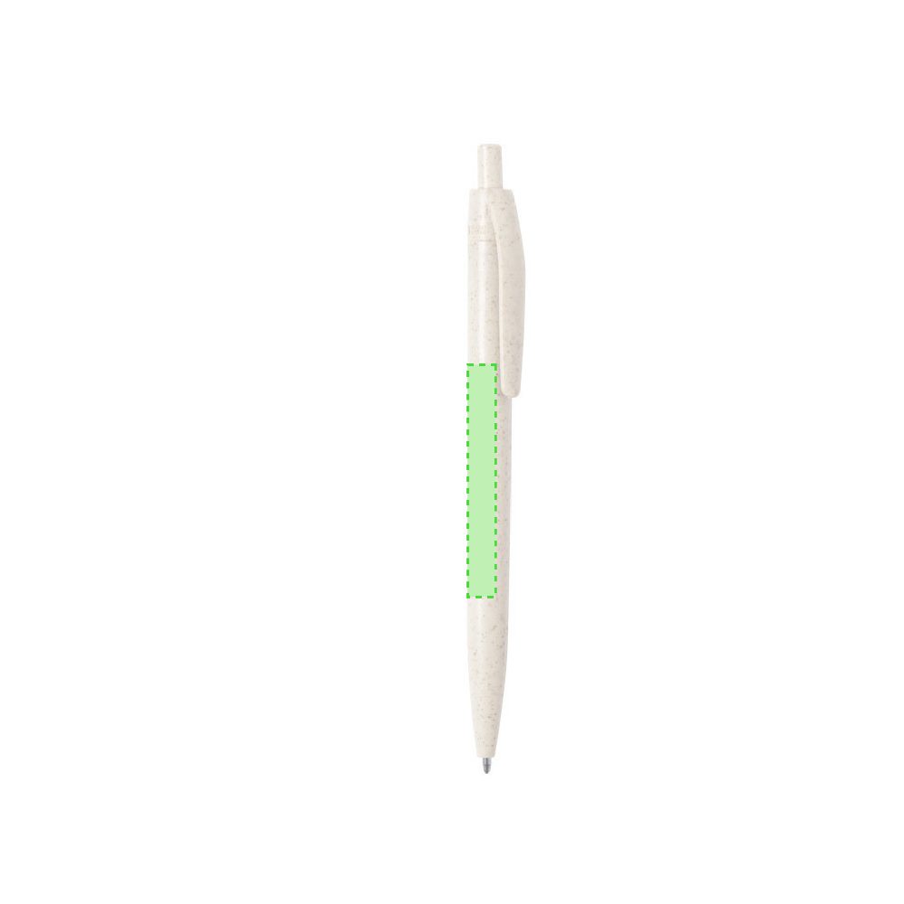 Branding diagram for Wheat straw spiral notebook Fanny – Cara B Pencil