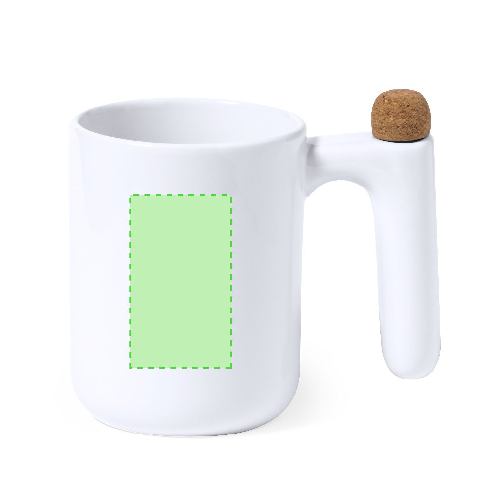 Branding diagram for Ceramic cup 500 ml Beverly – Page A