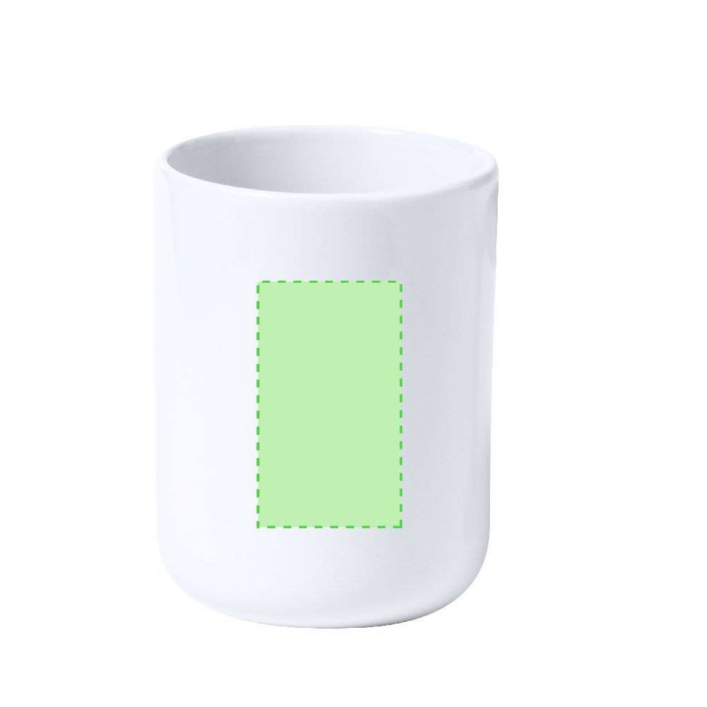 Branding diagram for Ceramic cup 500 ml Beverly – Front