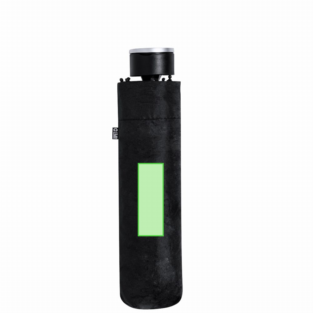 Branding diagram for Pocket umbrella from RPET Claris – Area 2