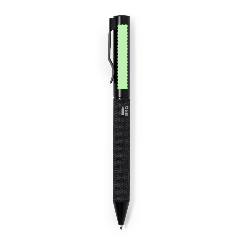 Branding diagram for Gift set with thermal bottle, notebook, pen and umbrella Gregory – A ballpoint pen face