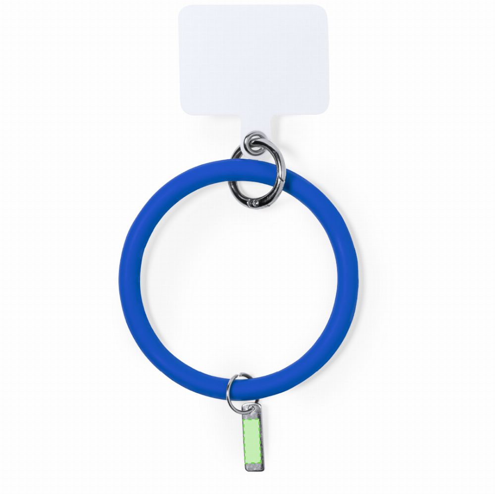 Branding diagram for Mobile phone hand strap of silicone Naomi – In the plate