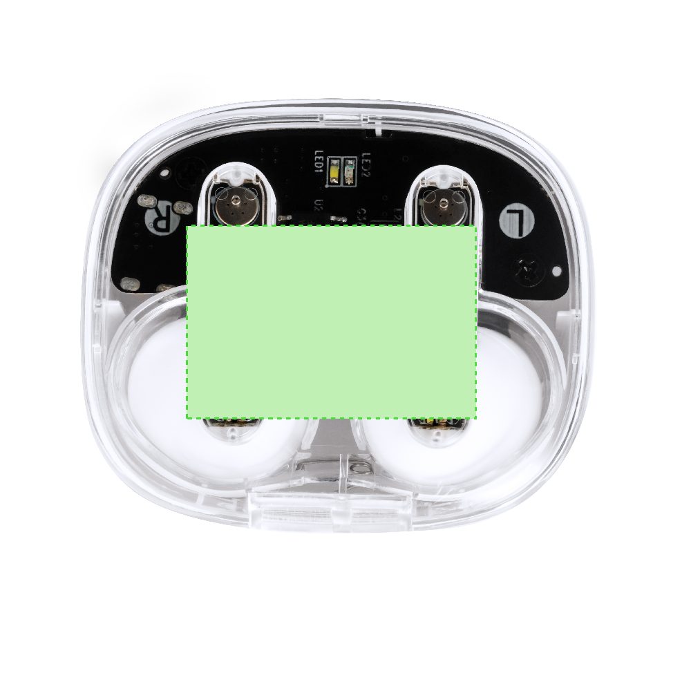 Branding diagram for Bluetooth in Ear Headphones Webex – In the Box