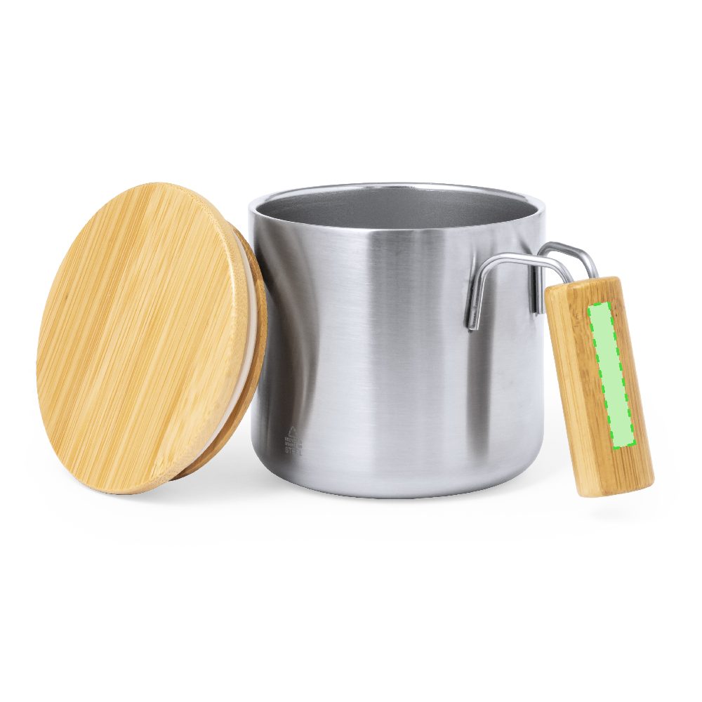 Druckskizze für Thermotasse aus recyceltem Edelstahl, 330 ml Claire – Im Handgriff