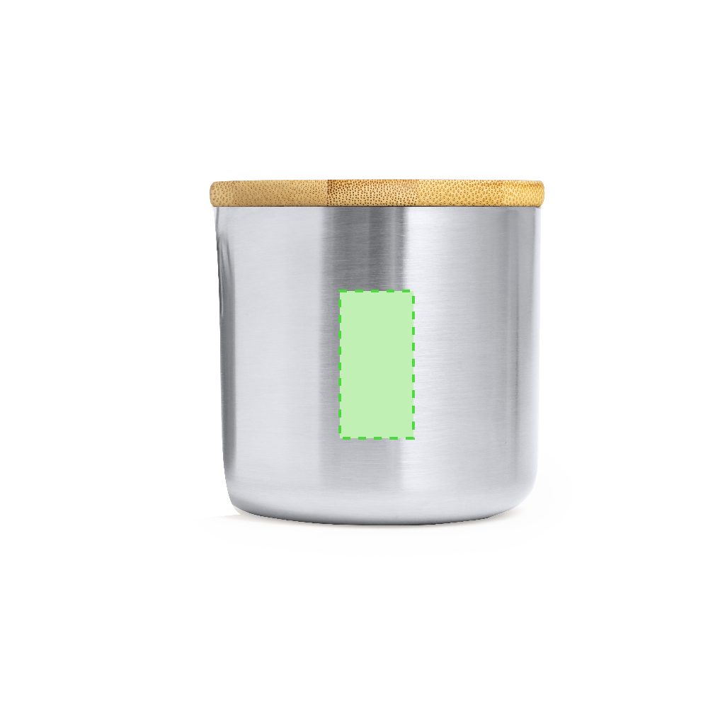 Druckskizze für Thermotasse aus recyceltem Edelstahl, 330 ml Claire – Vorderseite