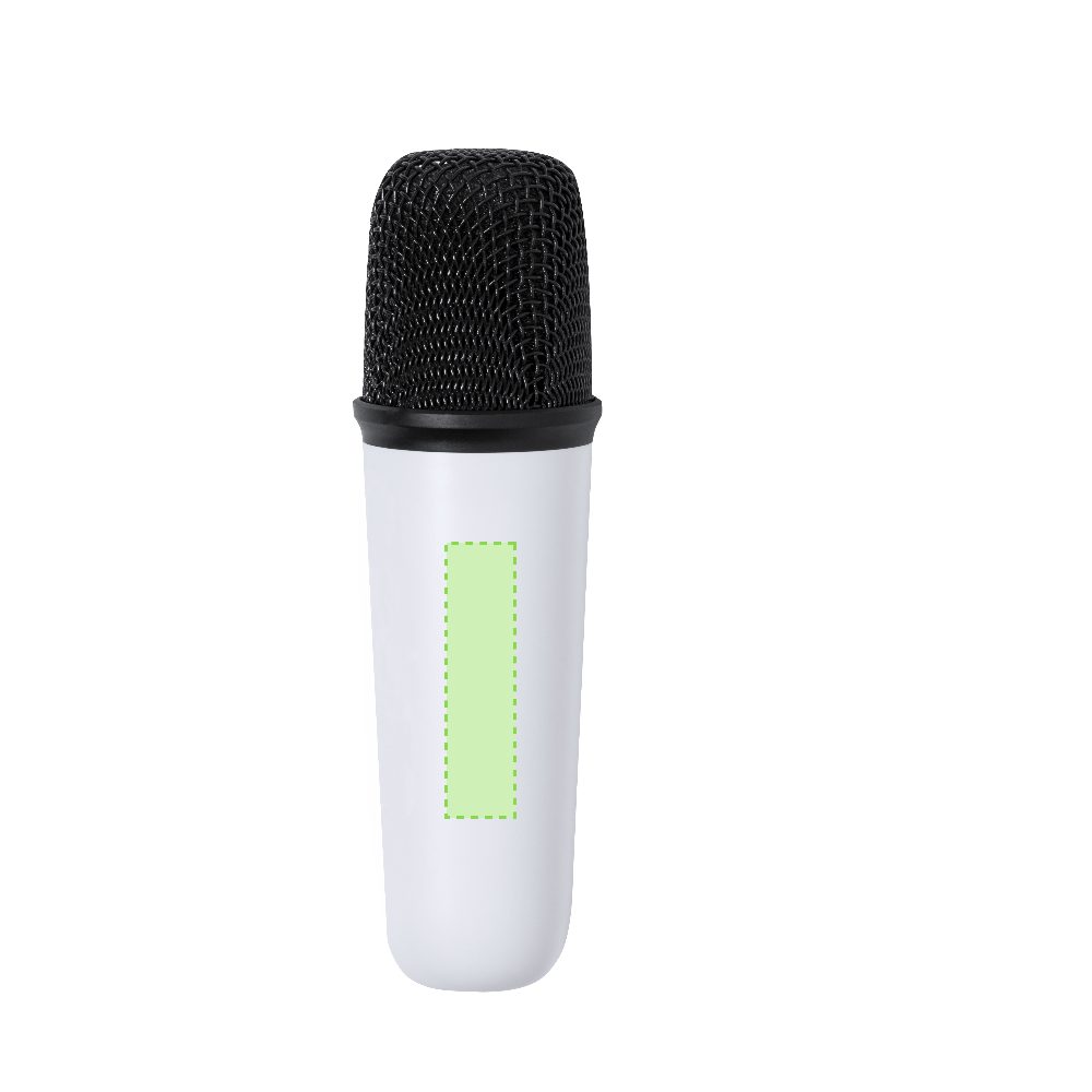 Branding diagram for Karaoke speaker with microphone Sophie – Area 3