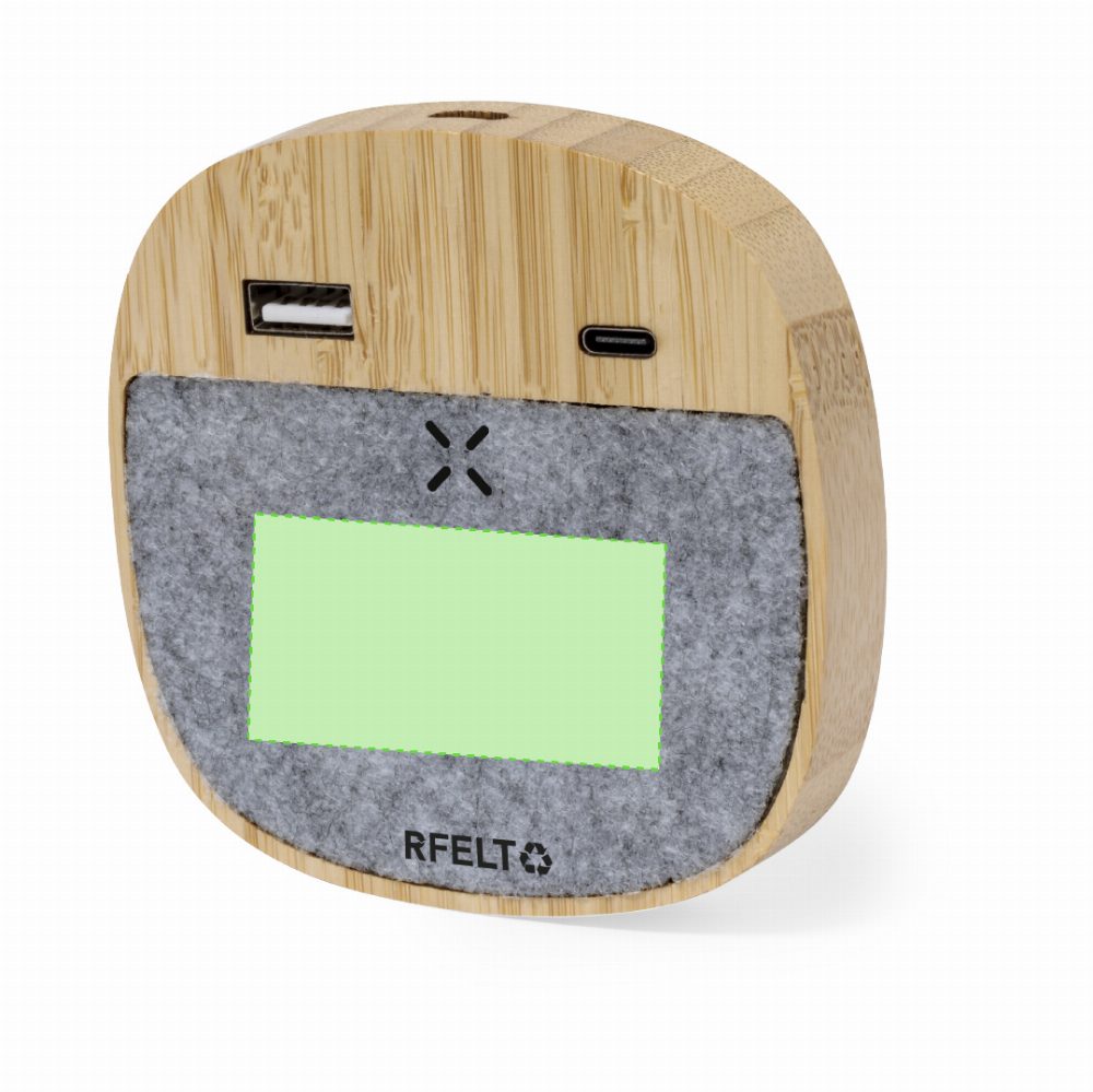 Druckskizze für Kabellose Ladestation aus RPET Filz, 15 W Emerson – Im Filter