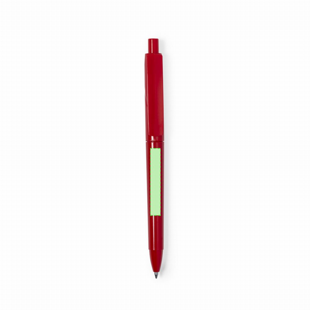 Branding diagram for Ballpoint pens of RPET, with printing mechanism Dontiox – Area 4