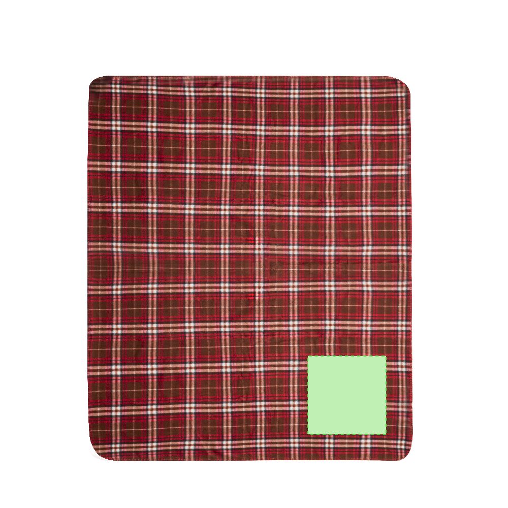 Branding diagram for Cuddly blanket made of RPET Barzagli – Area 2